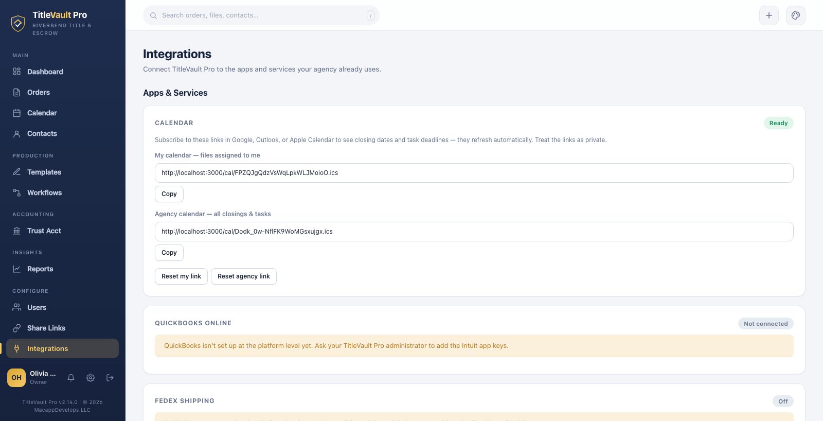 Integrations